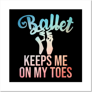 Ballerina Art For Girls Women Pointe Dance Lovers Ballet Posters and Art